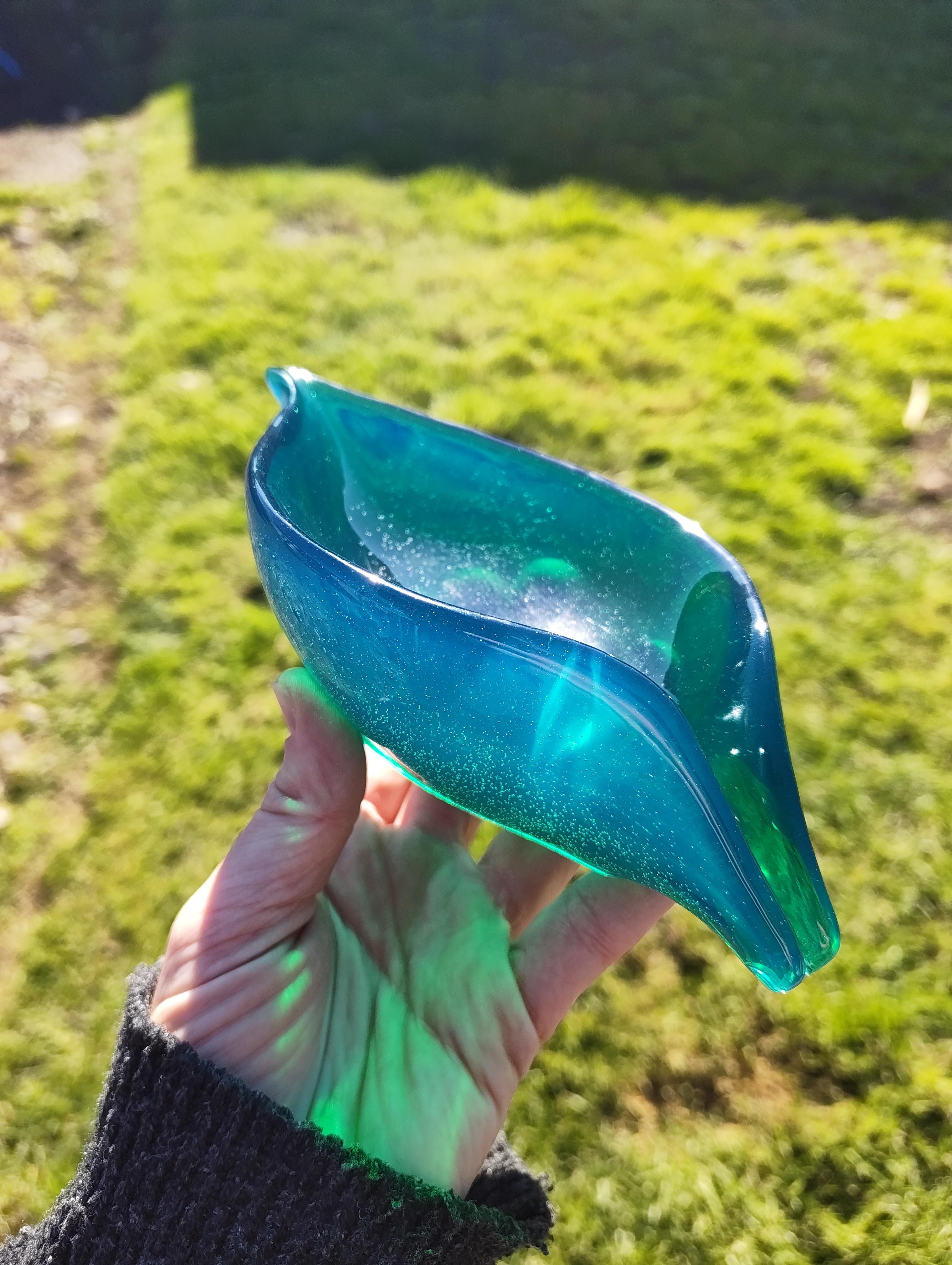 "The OG Emerald" Teal Resin Soap Throne