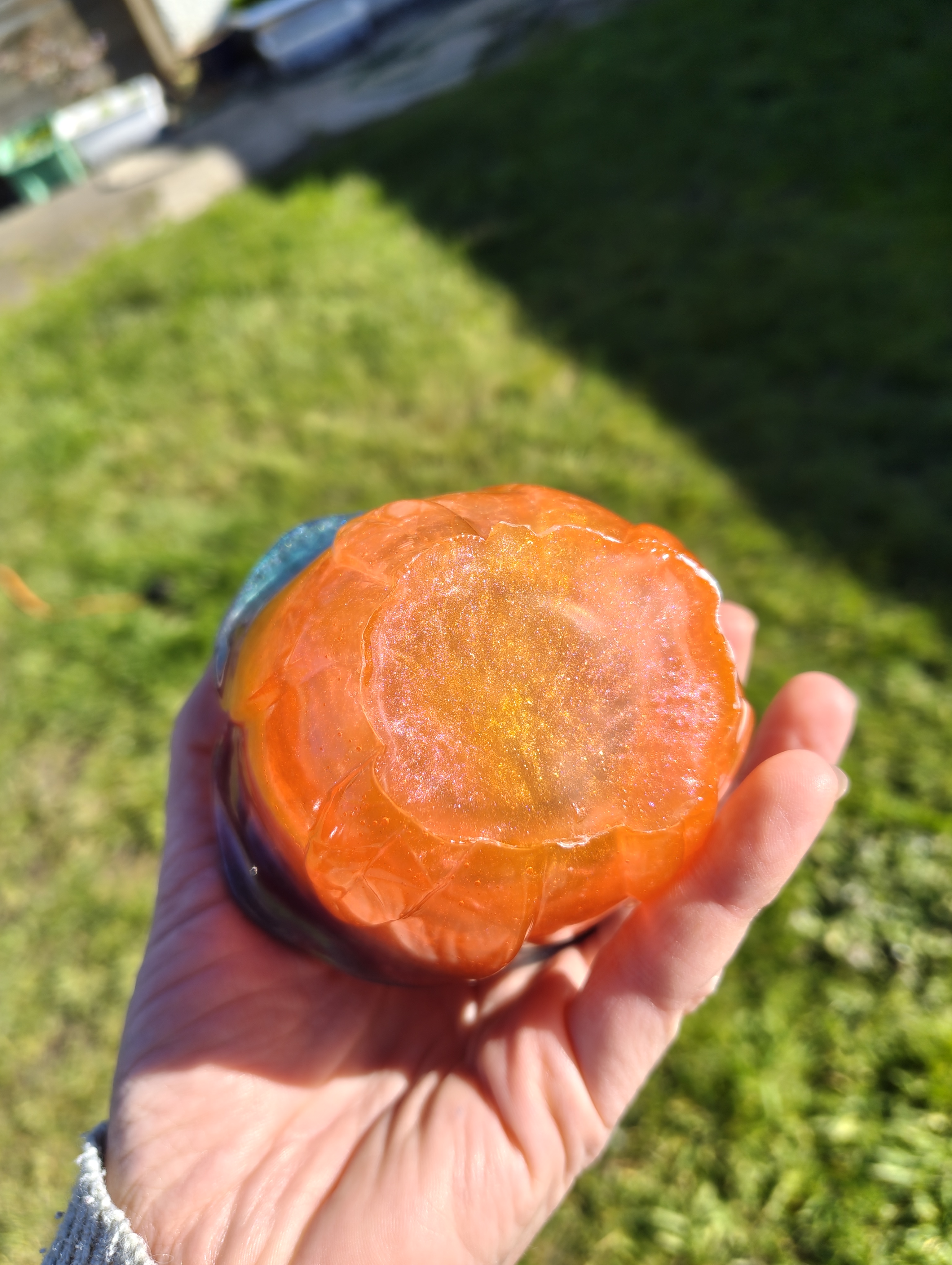 "Not Your Grandma's Rose" Galaxy & Sunset Resin Trinket Box