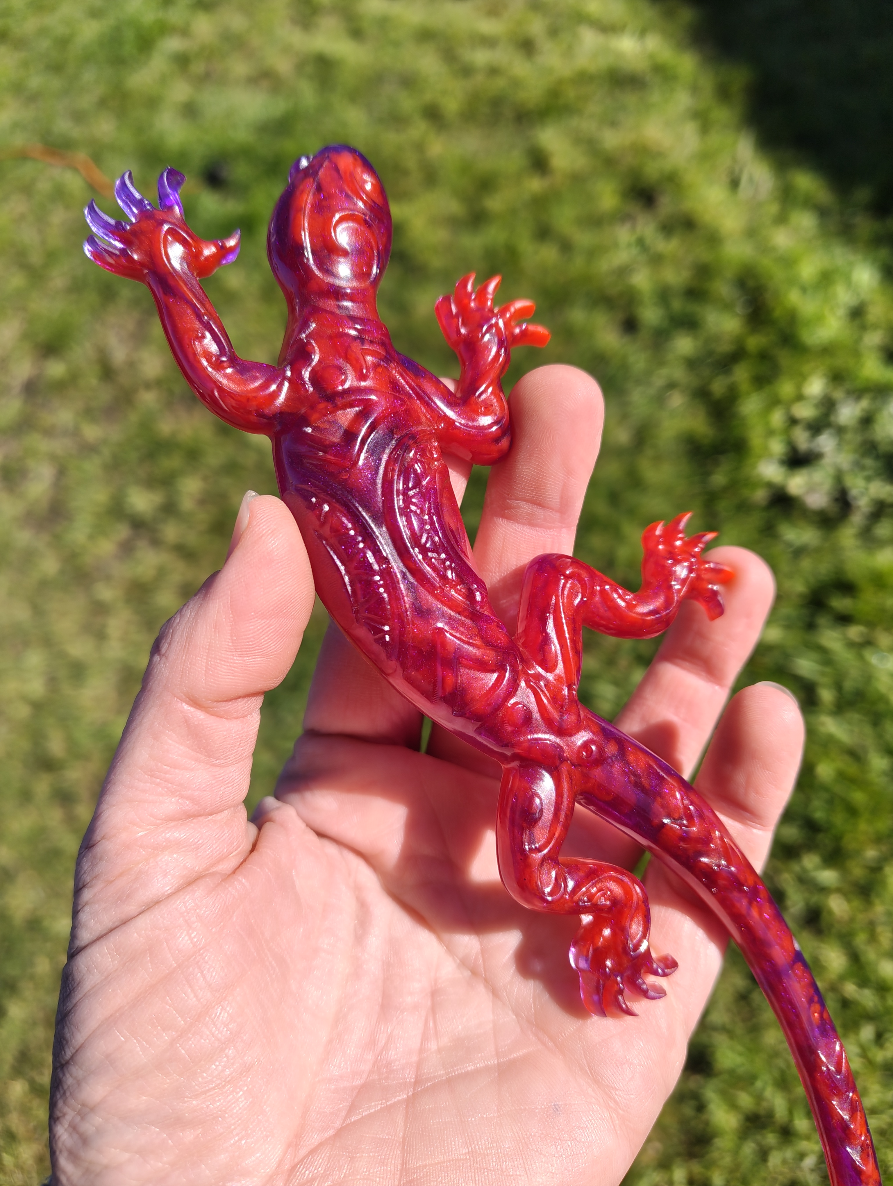 "Karma Chameleon" Resin Lizard