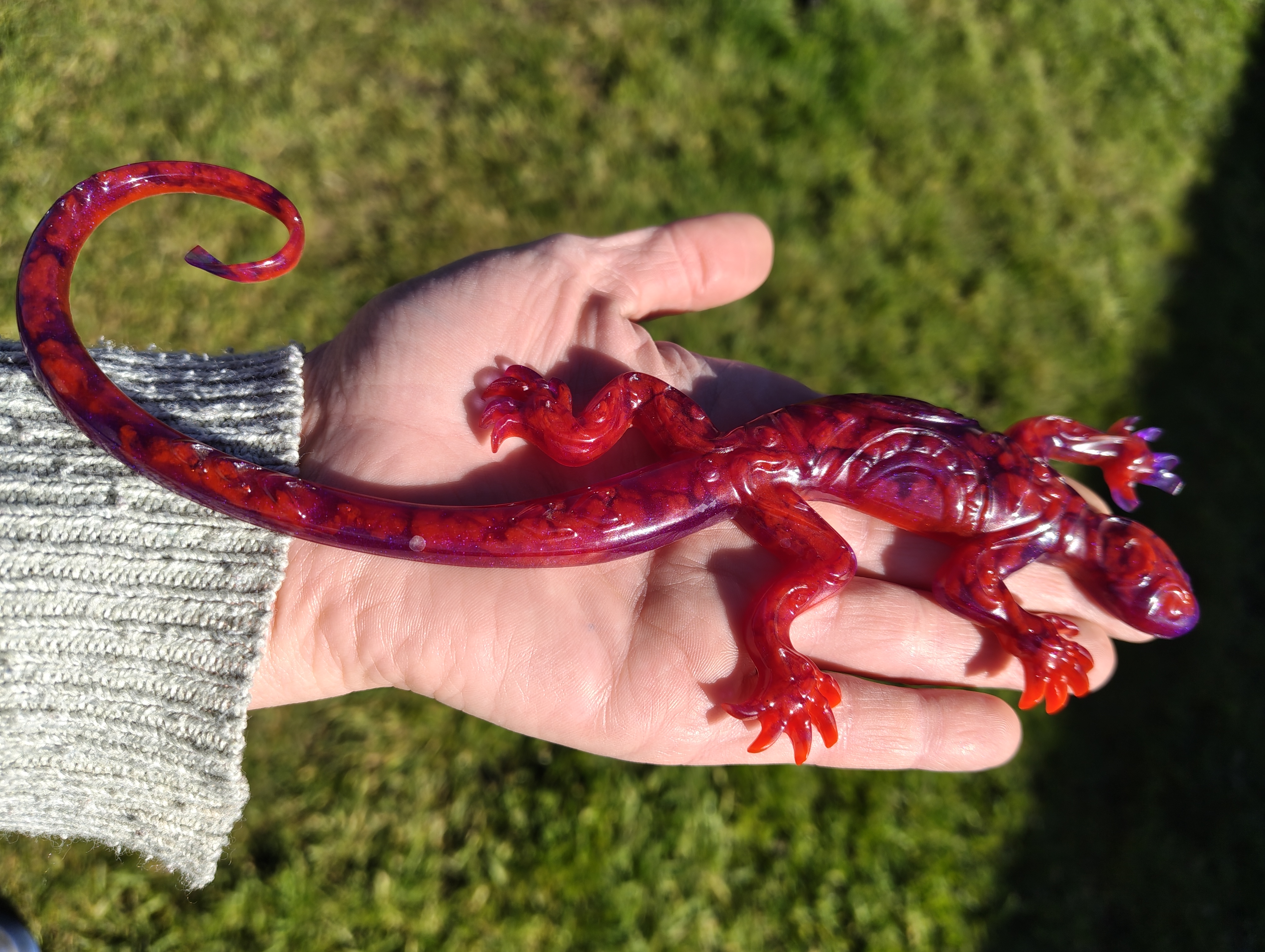 "Karma Chameleon" Resin Lizard