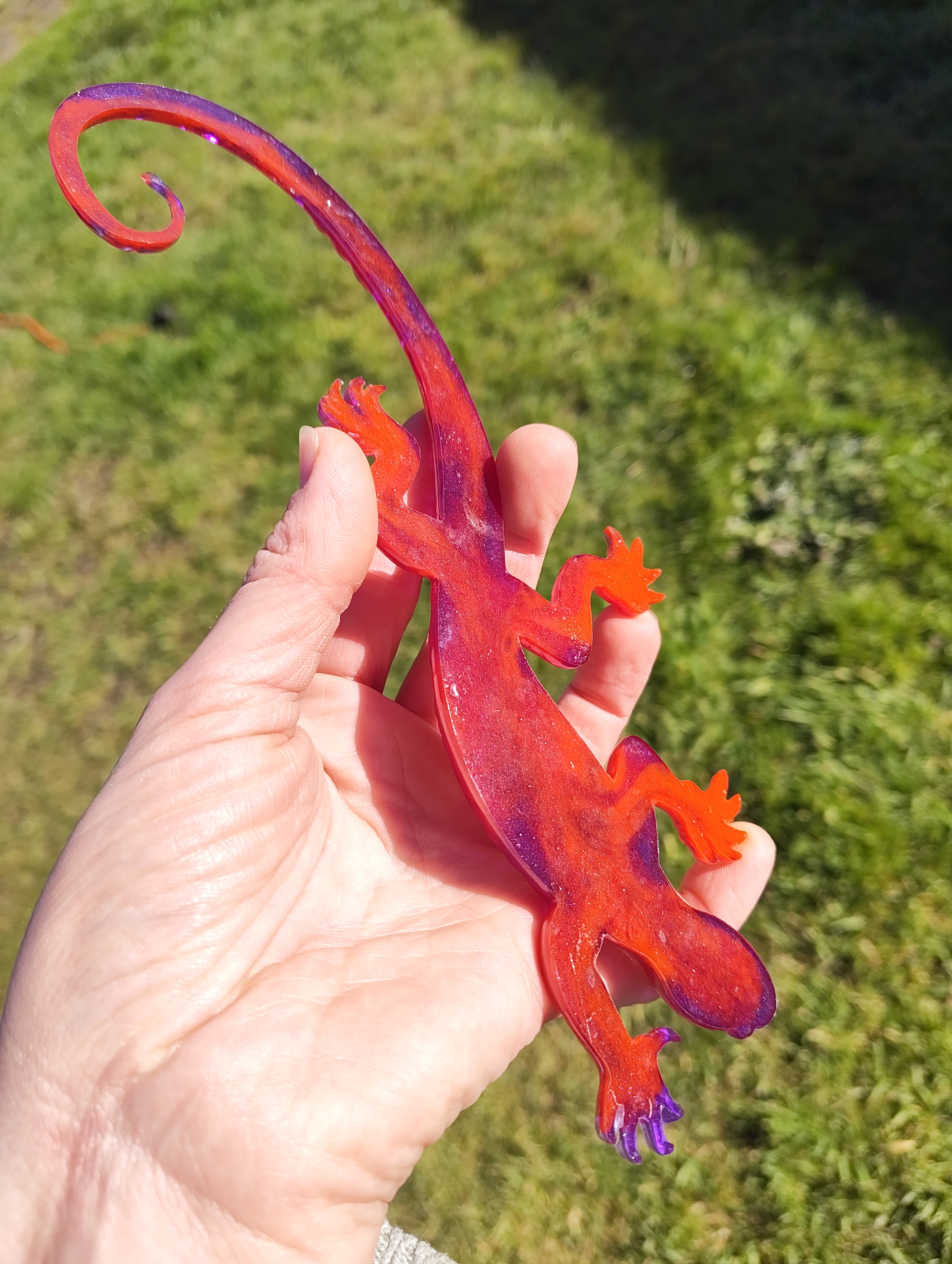 "Karma Chameleon" Resin Lizard