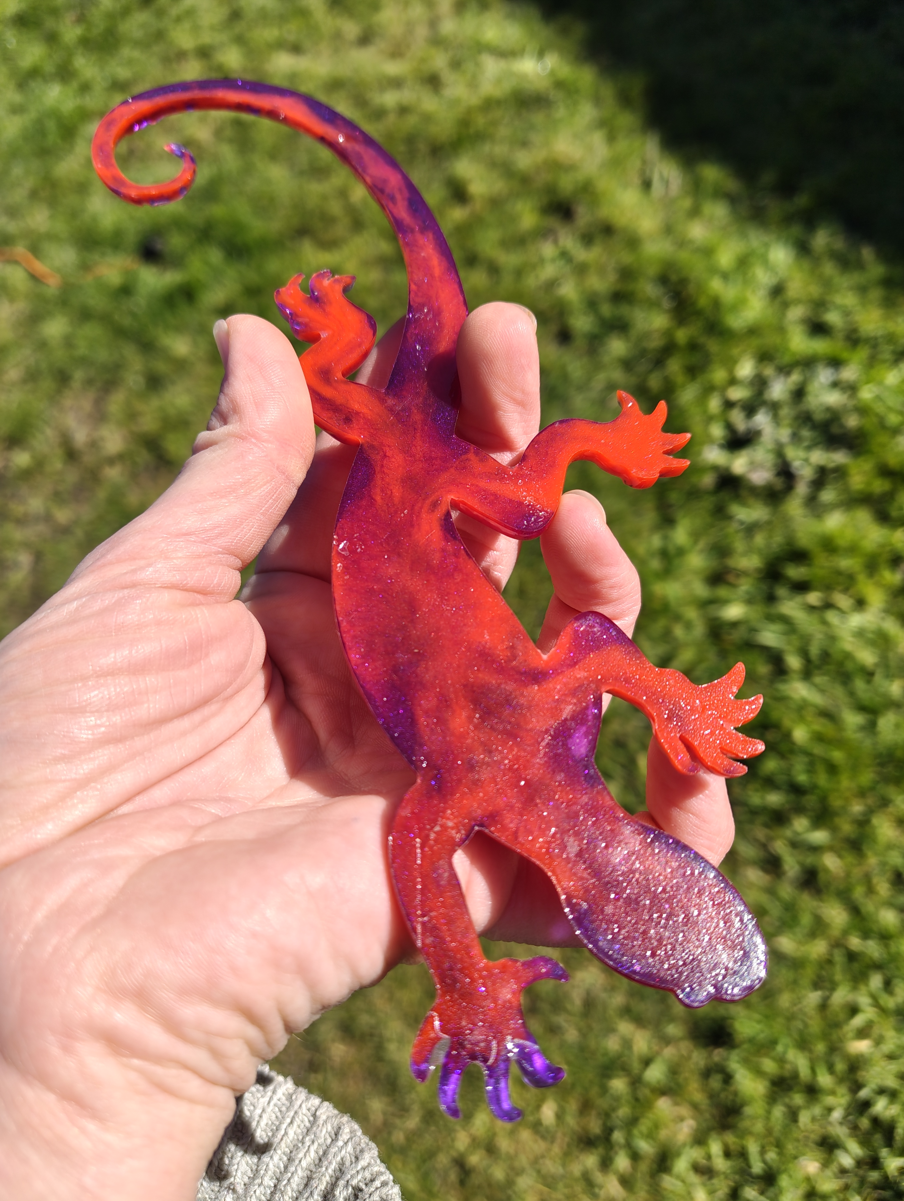 "Karma Chameleon" Resin Lizard