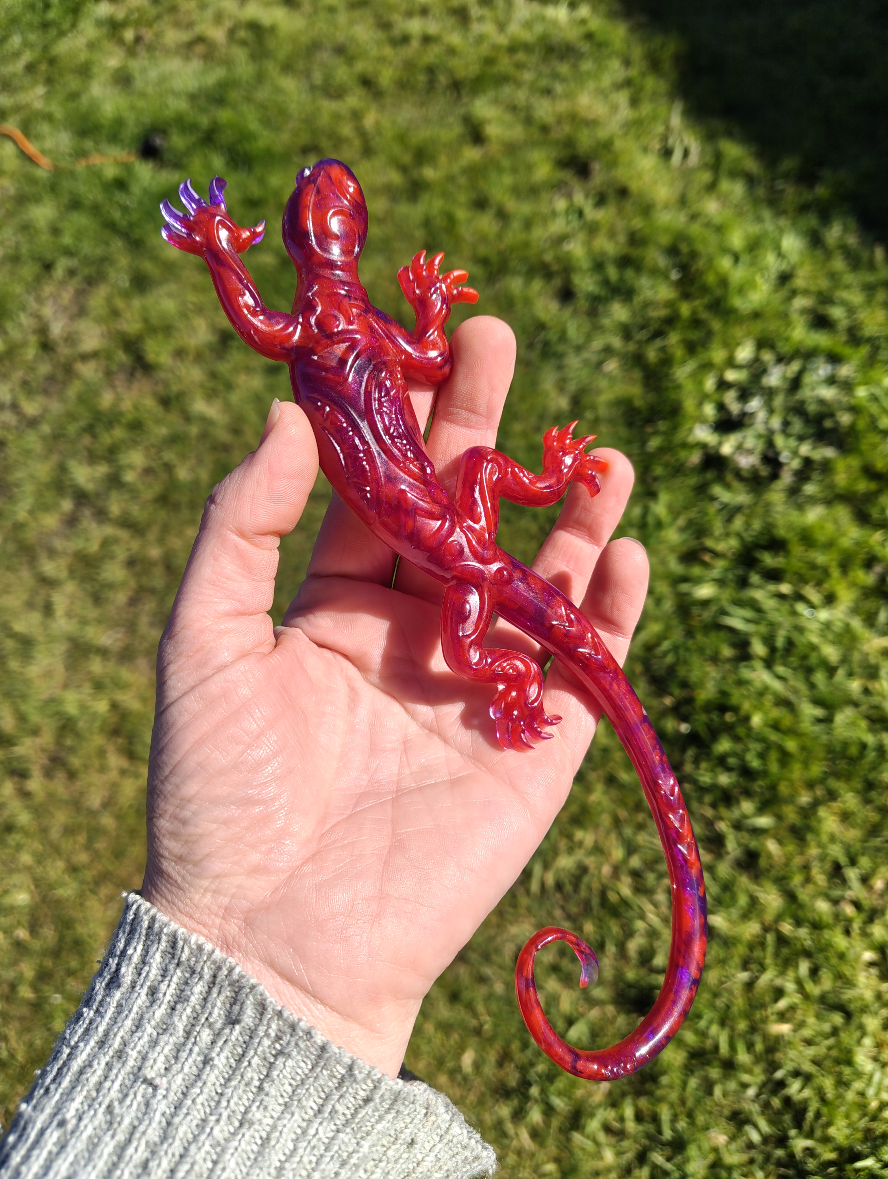 "Karma Chameleon" Resin Lizard