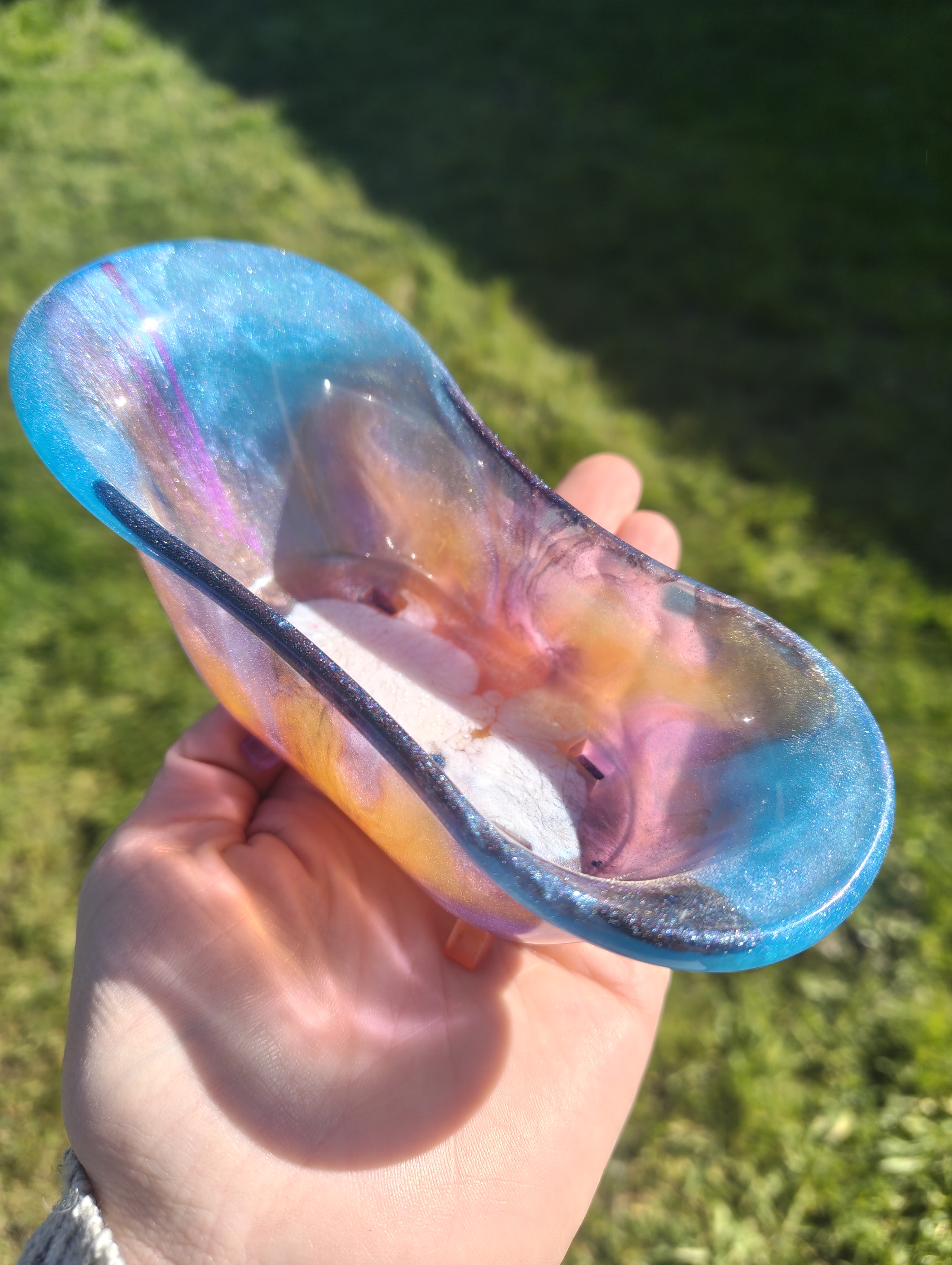 "Cosmic Nebula" Mini Clawfoot Bathtub Soap Dish