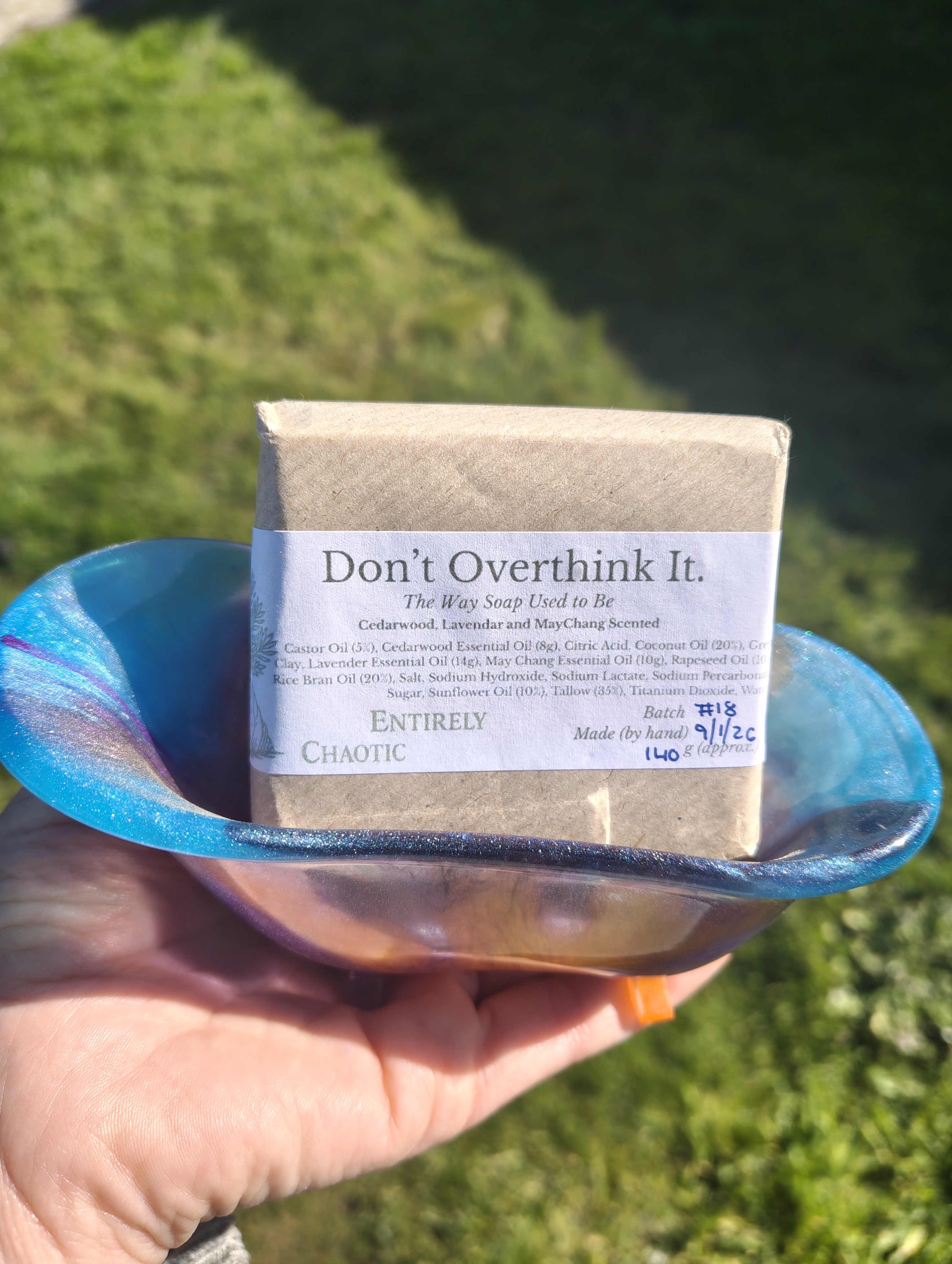 "Cosmic Nebula" Mini Clawfoot Bathtub Soap Dish