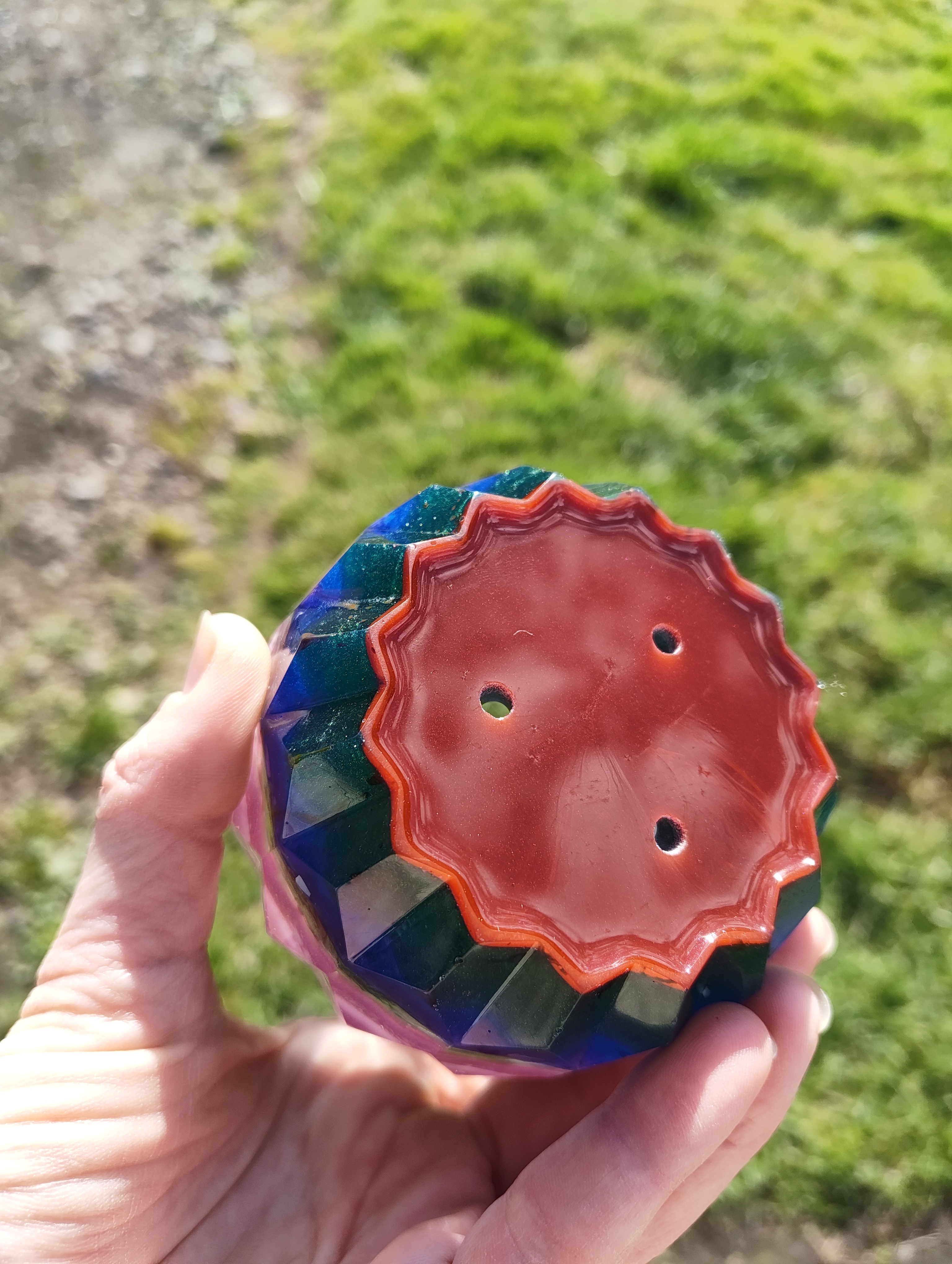 Listing: "Franken-Geo" Multicolour Layered Planter & Tray Set
