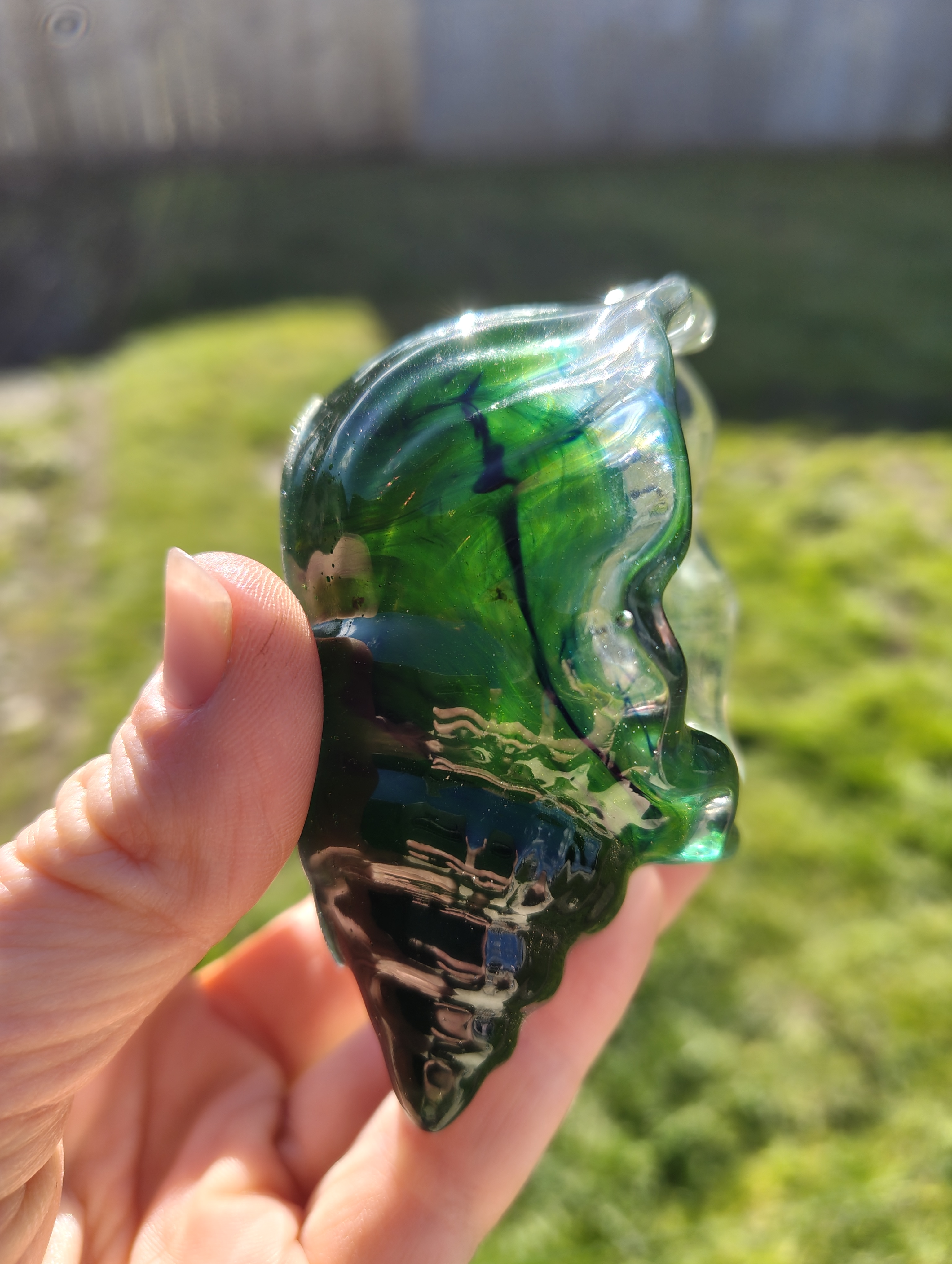 "Deep Sea Conch" Emerald Resin Shell Trinket Dish