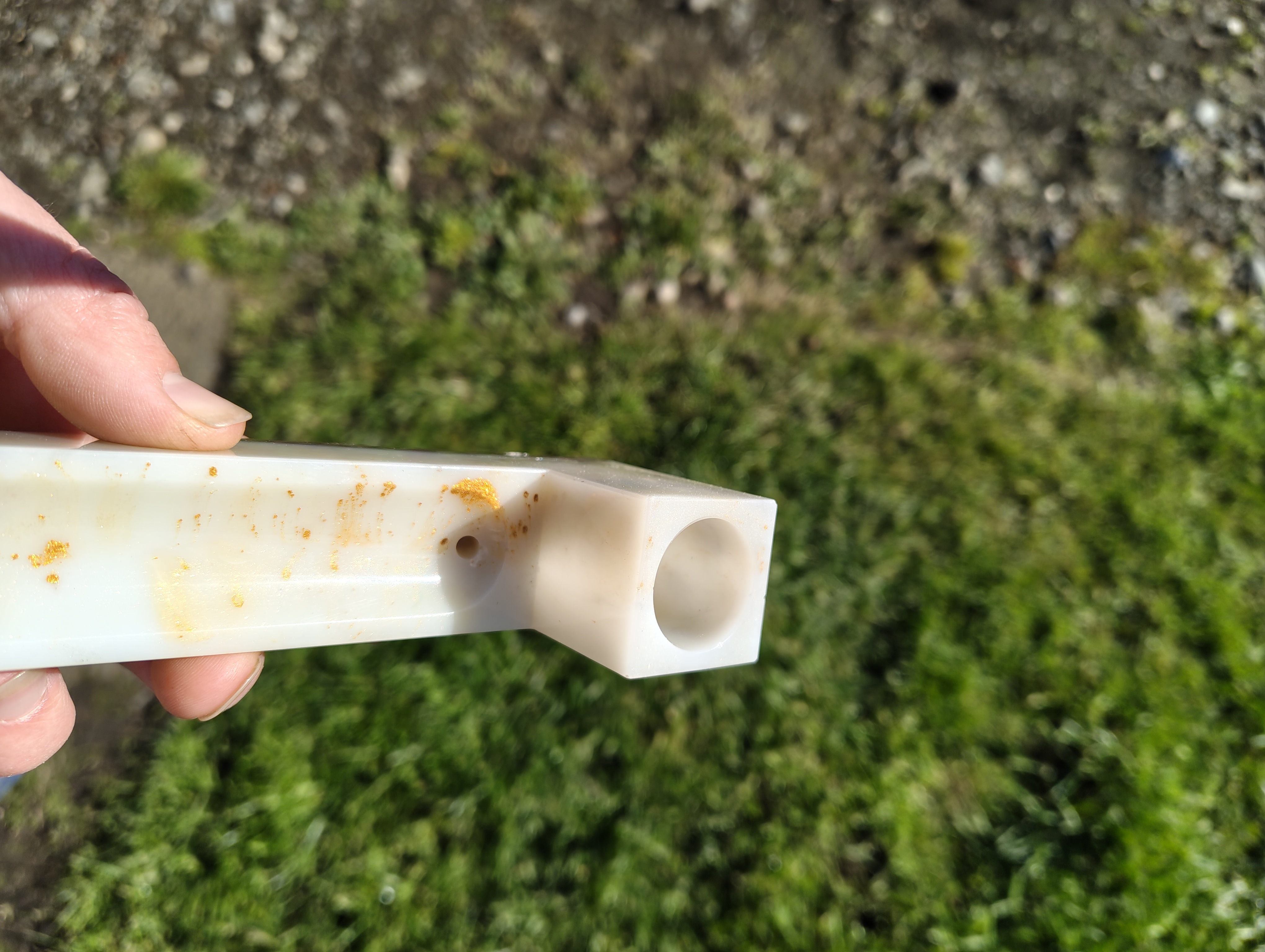 "Plum Marble" Incense Burner & Mini Candle Holder