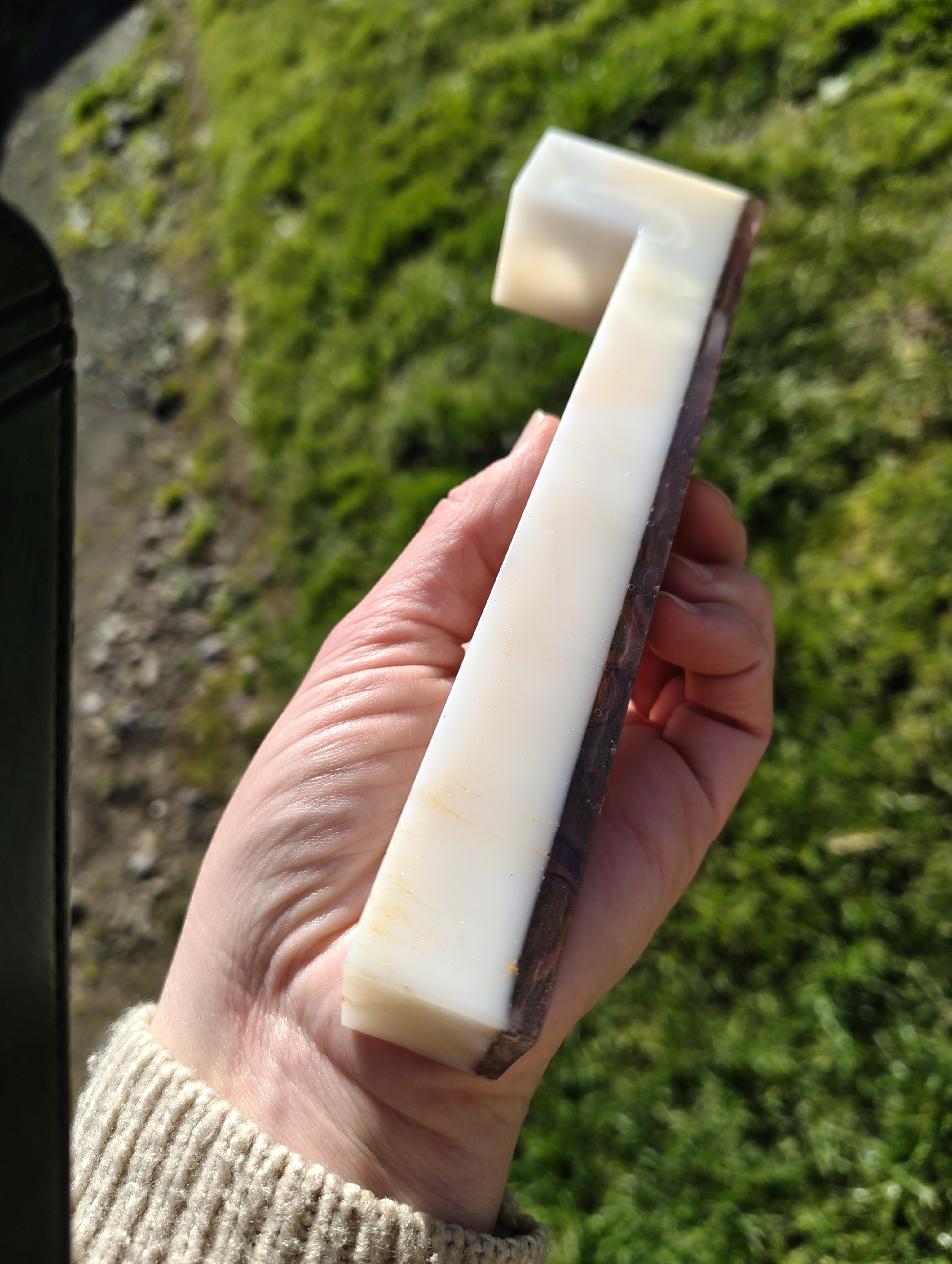 "Plum Marble" Incense Burner & Mini Candle Holder