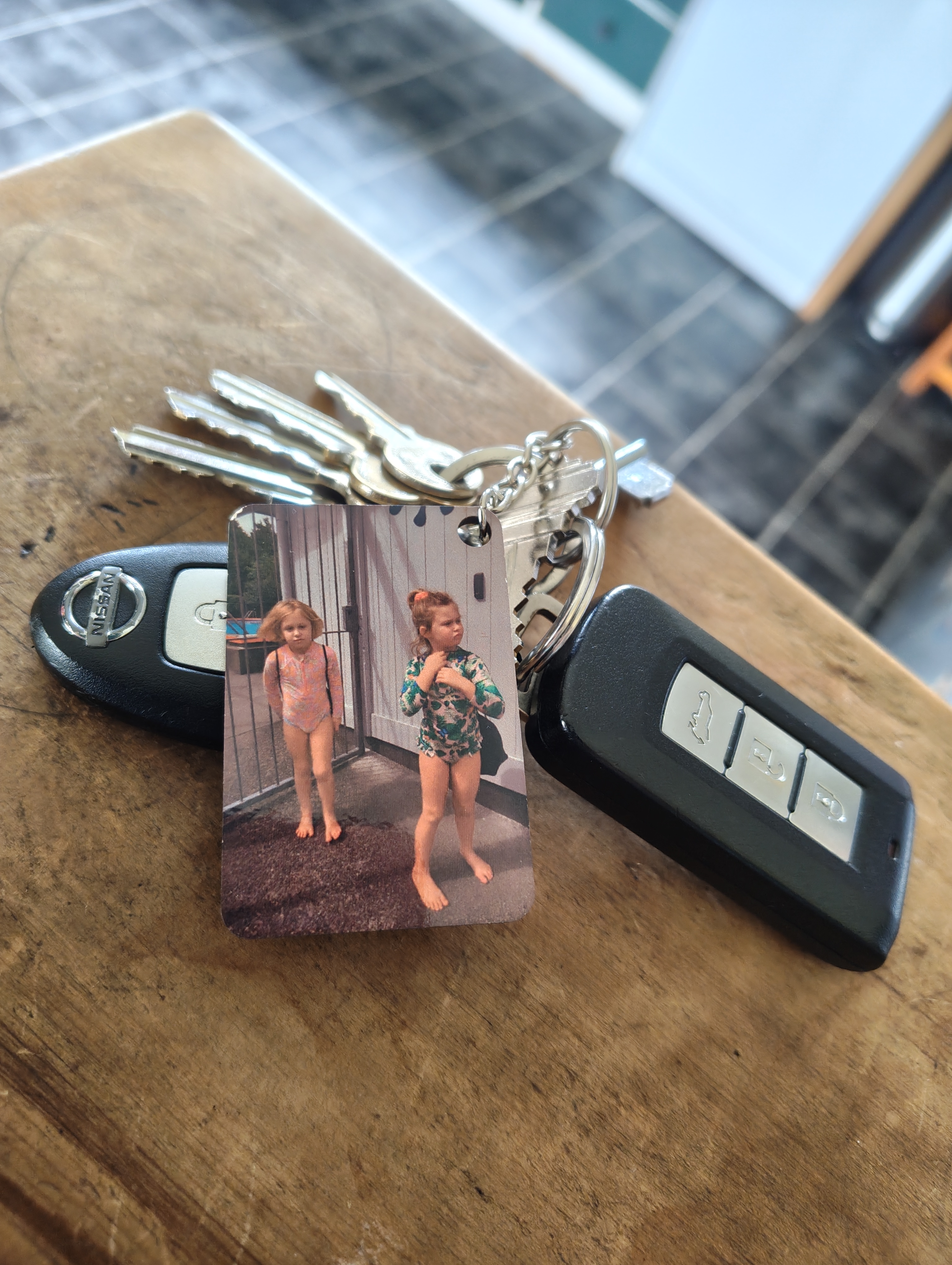Custom Double-Sided Photo & Keepsake Keyring
